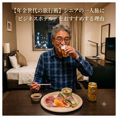 【年金世代の旅行術】シニアの一人旅に「ビジネスホテル」をおすすめする理由