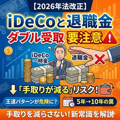 【2026年法改正】iDeCoと退職金の「ダブル受取」は要注意！手取りを減らさないための新常識