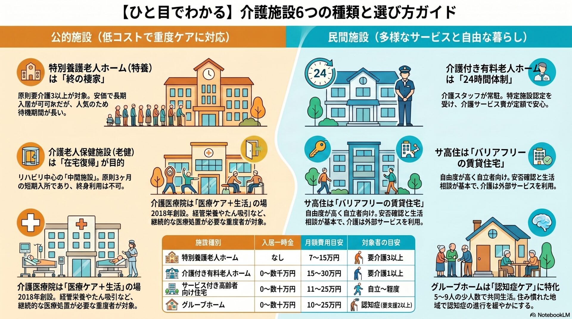 介護施設の種類と選び方