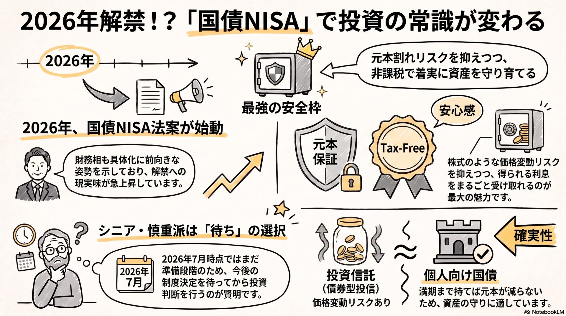 NISAで国債が買えるようになる?