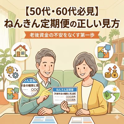【50代・60代必見】「ねんきん定期便」の正しい見方とは？老後資金の不安をなくす第一歩