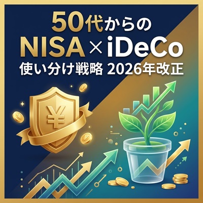 50代からの新NISA・iDeCo使い分け戦略｜2026年改正で「70歳まで＆上限拡大」が強力な追い風に！