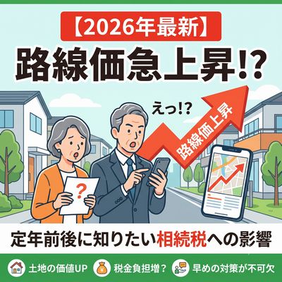 【2026年最新】路線価が上昇！？定年前後に知っておきたい相続税への影響と対策