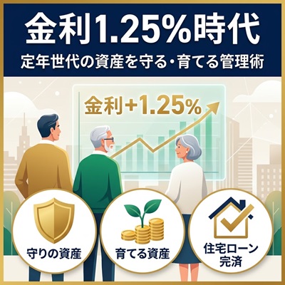 政策金利1.25％に。定年世代の新・資産管理術