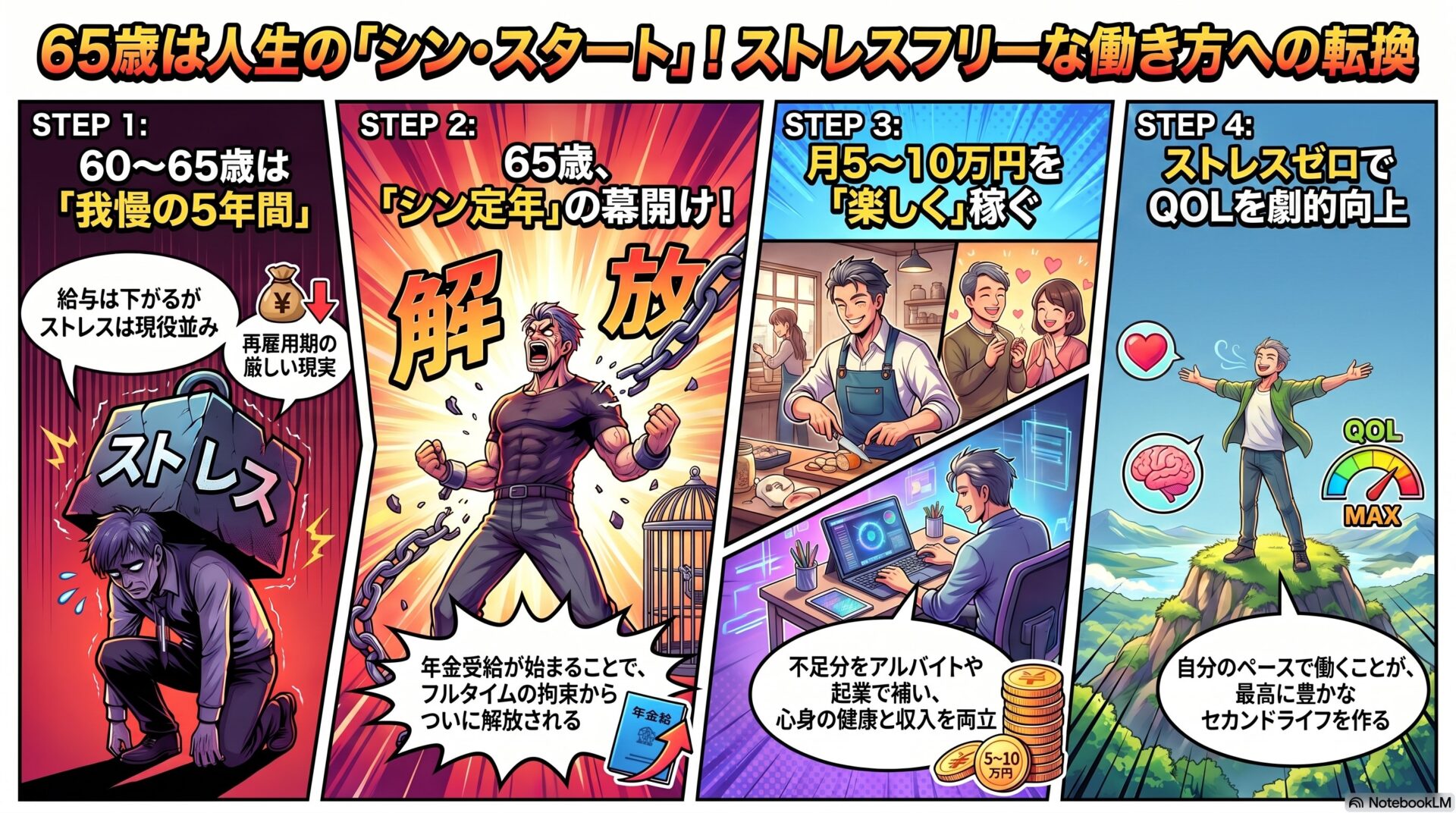 65歳からが本当のスタート！「シン定年」に向けたストレスフリーな働き方と資金計画