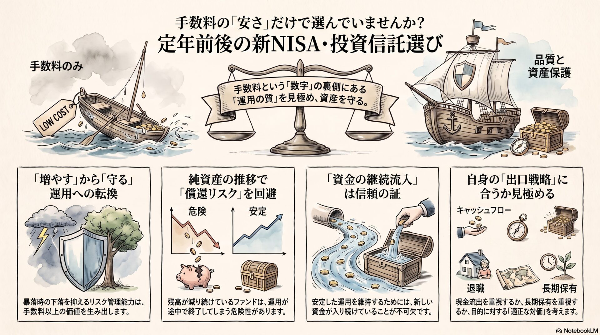 定年前後の投資信託の選び方