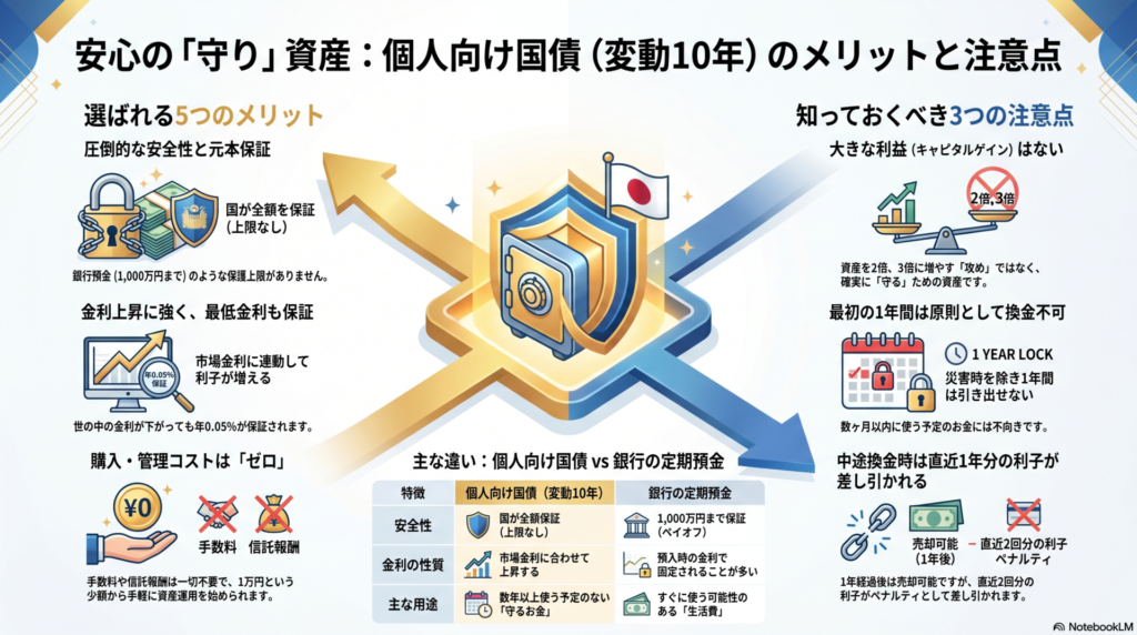 個人向け国債のメリットと注意点
